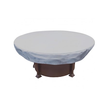 Escenario 55 in. dia. x 12 in. Protective Color Round Fire Pits & Table Ottoman ES2650474